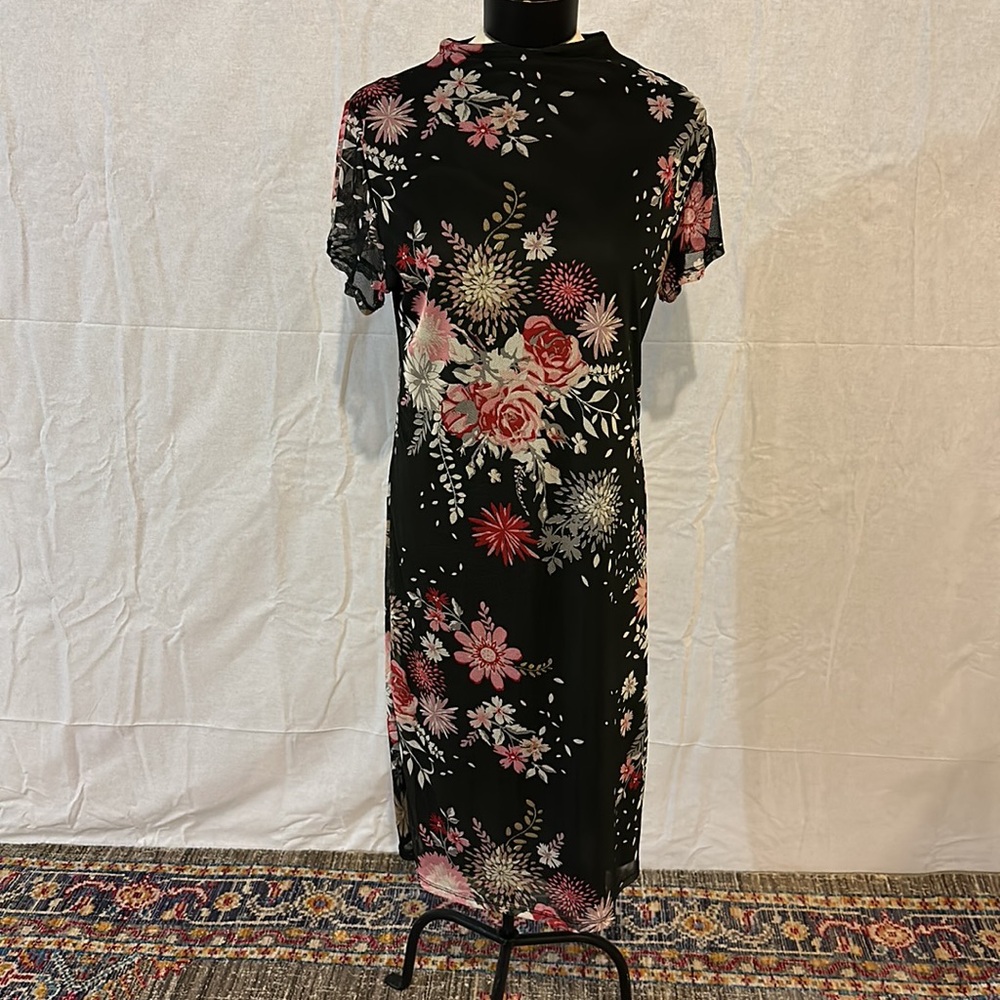 Navy Floral dress